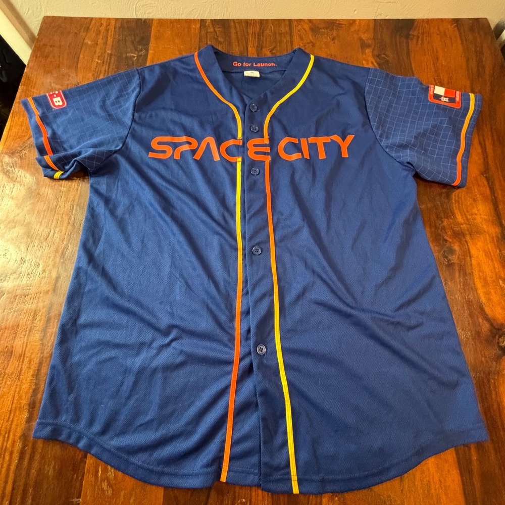 Houston Astros Lance McCullers Jr 43 Space City Connect Jersey Navy Blue XL
